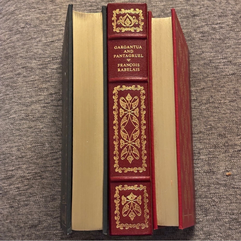 GARGANTUA AND PANTAGRUEL by Francois Rabelais Franklin Library 1/4 Leather 1982